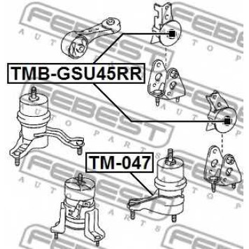 Подвеска двигателя FEBEST TMB-GSU45RR-1