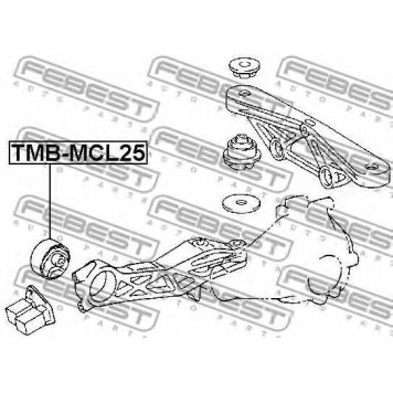 Опора, дифференциал FEBEST TMB-MCL25-1