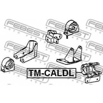 Подвеска двигателя FEBEST TM-CALDL-1