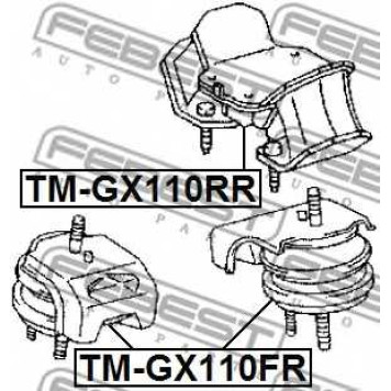 Подвеска двигателя FEBEST TM-GX110RR-1