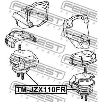Подвеска двигателя FEBEST TM-JZX110FR-1