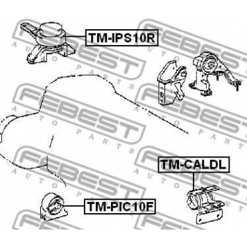 Подвеска двигателя FEBEST TM-PIC10F-1