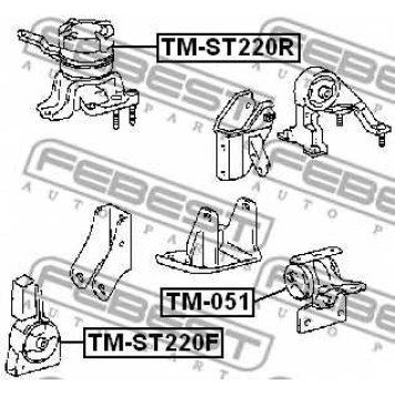 Подвеска двигателя FEBEST TM-ST220R-1