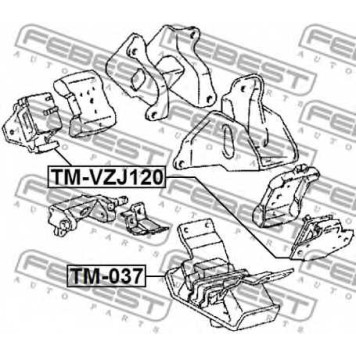 Подвеска двигателя FEBEST TM-VZJ120-1