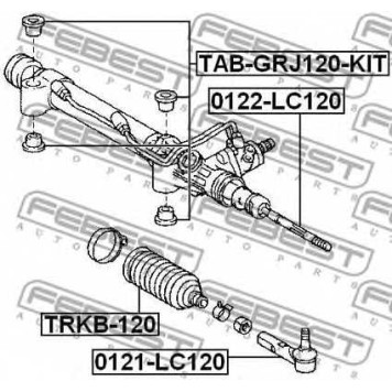 Пыльник рулевого управления FEBEST TRKB-120-1