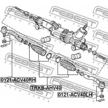 Пыльник рулевого управления FEBEST TRKB-AHV40-1