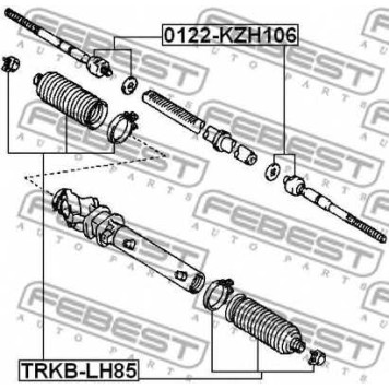 Пыльник рулевого управления FEBEST TRKB-LH85-1