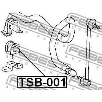 Опора стабилизатора FEBEST TSB-001-1