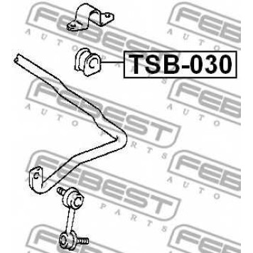 Опора стабилизатора FEBEST TSB-030-1