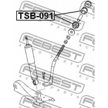 Подвеска рычага независимой подвески колеса FEBEST TSB-091-1