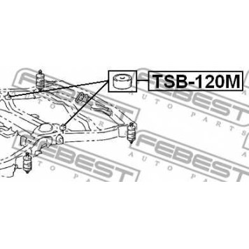 Втулка балки моста FEBEST TSB-120M-1