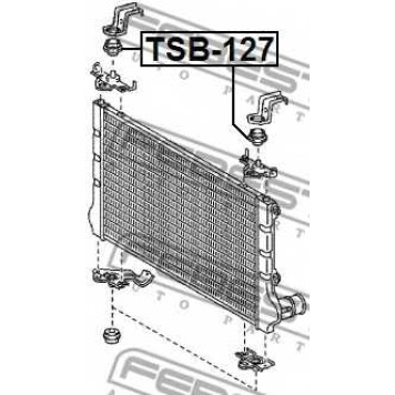 Подвеска радиатора FEBEST TSB-127-1