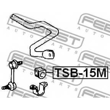 Опора стабилизатора FEBEST TSB-15M-1
