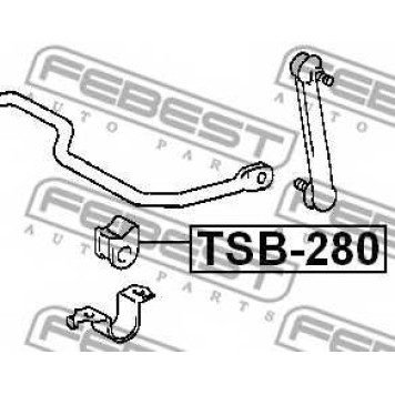 Опора стабилизатора FEBEST TSB-280-1