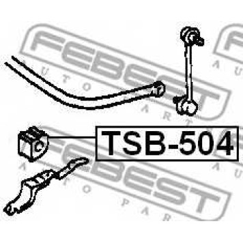 Опора стабилизатора FEBEST TSB-504-1