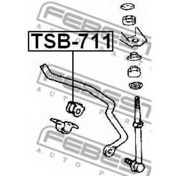 Опора стабилизатора FEBEST TSB-711-1