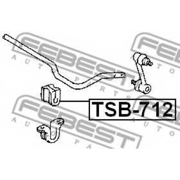 Опора стабилизатора FEBEST TSB-712-1