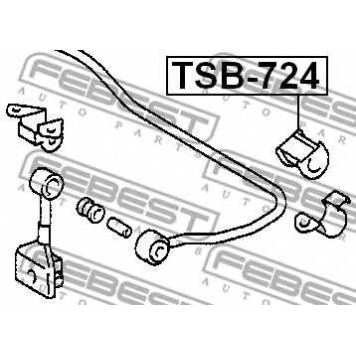 Опора стабилизатора FEBEST TSB-724-1