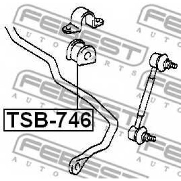Опора стабилизатора FEBEST TSB-746-1