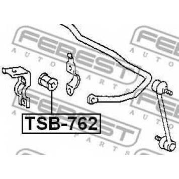 Опора стабилизатора FEBEST TSB-762-1
