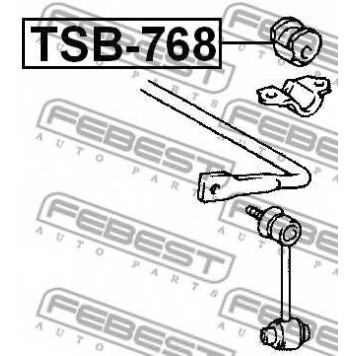Опора стабилизатора FEBEST TSB-768-1