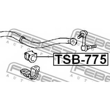 Опора стабилизатора FEBEST TSB-775-1