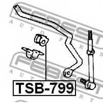 Опора стабилизатора FEBEST TSB-799-1