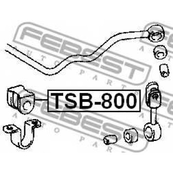 Опора стабилизатора FEBEST TSB-800-1