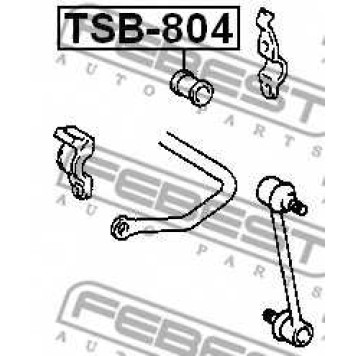 Опора стабилизатора FEBEST TSB-804-1