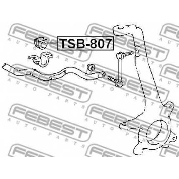 Опора стабилизатора FEBEST TSB-807-1