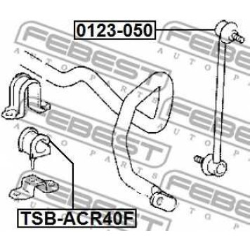 Опора стабилизатора FEBEST TSB-ACR40F-1
