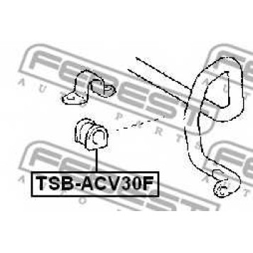 Опора стабилизатора FEBEST TSB-ACV30F-1