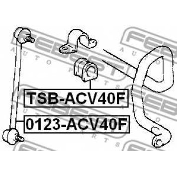 Опора стабилизатора FEBEST TSB-ACV40F-1
