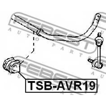 Опора стабилизатора FEBEST TSB-AVR19-1