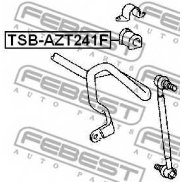 Опора стабилизатора FEBEST TSB-AZT241F-1