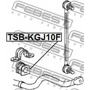 Опора стабилизатора FEBEST TSB-KGJ10F-1