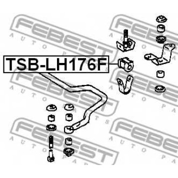 Опора стабилизатора FEBEST TSB-LH176F-1