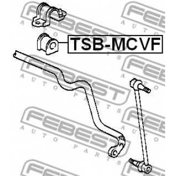 Опора стабилизатора FEBEST TSB-MCVF-1