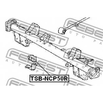 Опора стабилизатора FEBEST TSB-NCP50R-1