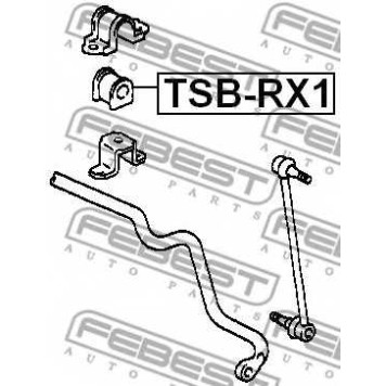 Опора стабилизатора FEBEST TSB-RX1-1