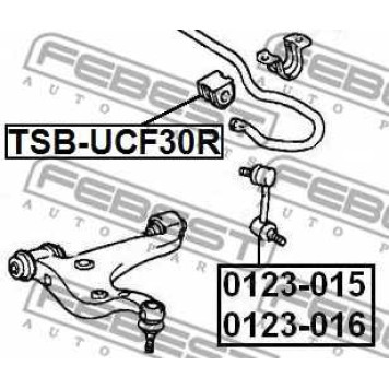 Опора стабилизатора FEBEST TSB-UCF30R-1
