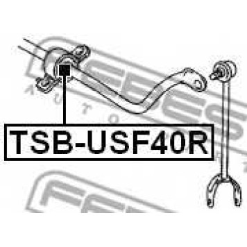 Опора стабилизатора FEBEST TSB-USF40R-1