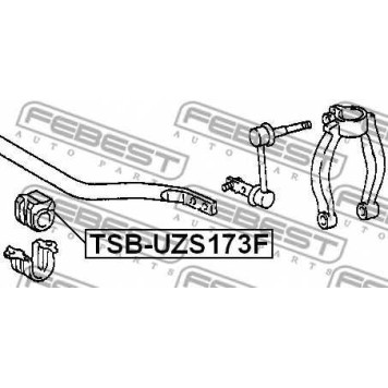 Опора стабилизатора FEBEST TSB-UZS173F-1