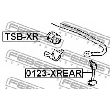 Опора стабилизатора FEBEST TSB-XR-1