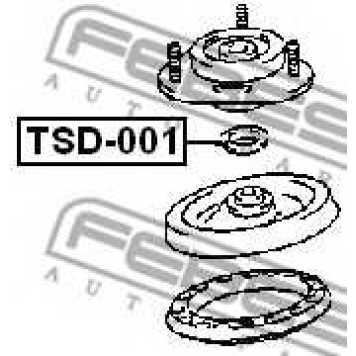 Подвеска амортизатора FEBEST TSD-001-1