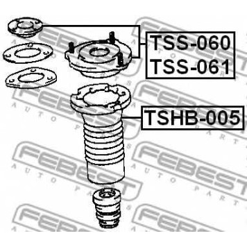 Пыльник амортизатора FEBEST TSHB-005-1