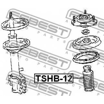 Пыльник амортизатора FEBEST TSHB-12-1