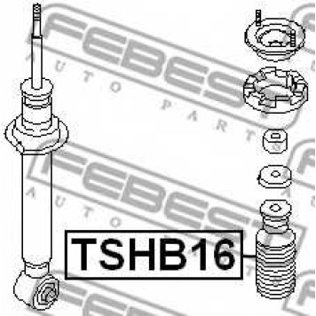 Пыльник амортизатора FEBEST TSHB16-1