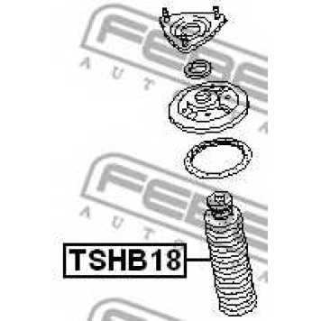 Пыльник амортизатора FEBEST TSHB18-1