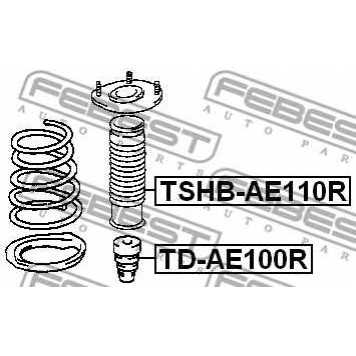 Пыльник амортизатора FEBEST TSHB-AE110R-1